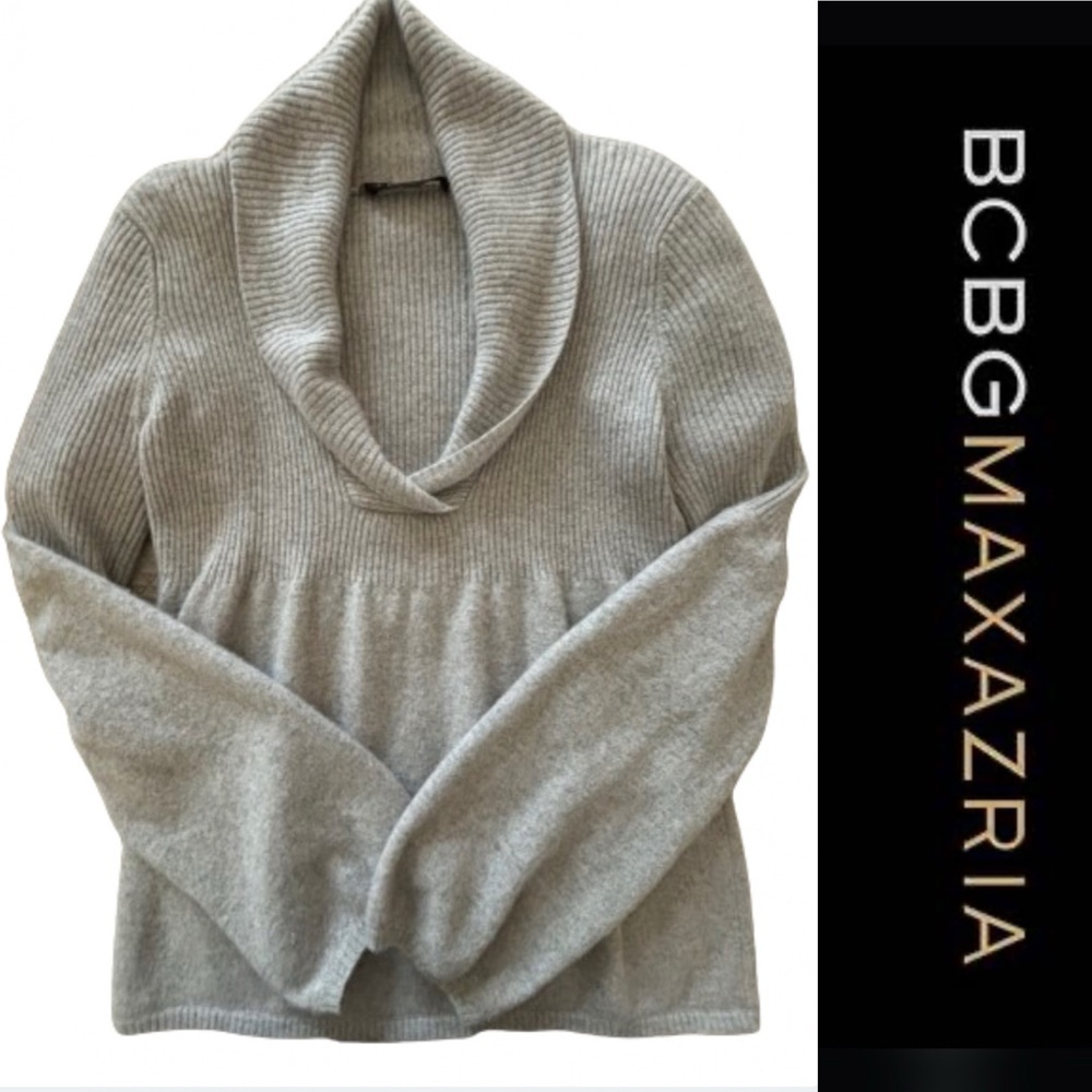 BCBGMaxAzria Gray Cashmere Sweater -M